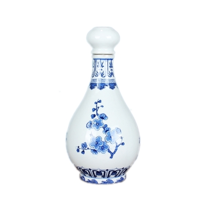 景德鎮(zhèn)琺瑯彩白菜陶瓷酒瓶 集藝術(shù)、招財(cái)與實(shí)用于一體的珍藏級(jí)酒具